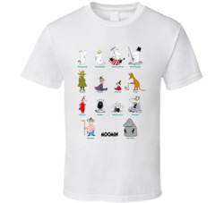 Moomin Comic Strip Characters T Shirt