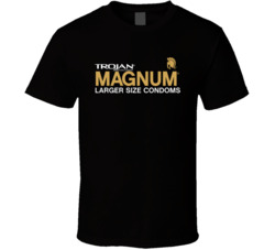 Trojan Magnum Larger Size Condoms T Shirt