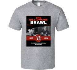 The Billionaire Brawl Zuck Vs Musk Elon Mark Zuckerberg T Shirt