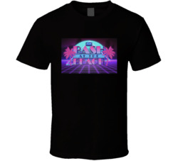 Bash At The Beach Retro Miami Logo T Shirt