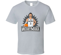 Victor Wembanyama Wemby Mania San Antonio Basketball Fan T Shirt