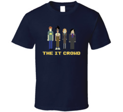 The It Crowd Tv Series 8 Bit Characters T Shirt