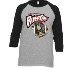 Sacramento River Cats Minor League Baseball Raglan T Shirt