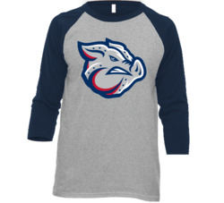 Lehigh Valley Ironpigs Mascot Raglan T Shirt
