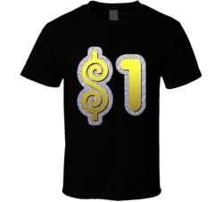 Price Is Right One Dollar Bid Contestant T Shirt