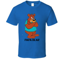 Papa Bear The Three Bears Looney Tunes Cartoon T Shirt