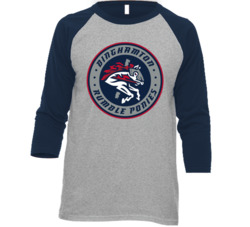 Binghamton Rumble Ponies Minor League Baseball Raglan T Shirt