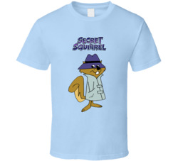 Secret Squirrel Hanna Barbera Cartoon Character T Shirt