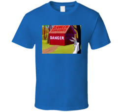 Bugs Bunny Danger Explosives Cartoon Stills T Shirt