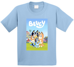 Bluey Bandit Chilli Heeler Cartoon T Shirt