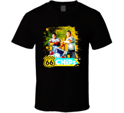 Chips Erik Estrada Larry Wilcox Tv Series T Shirt