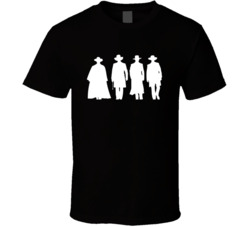 Tombstone Doc Holliday Wyatt Earp Shilouette T Shirt