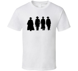 Tombstone Doc Holliday Wyatt Earp Morgan Virgil Shilouette T Shirt