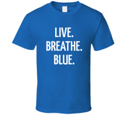 Live Breathe Blue Los Angeles T Shirt