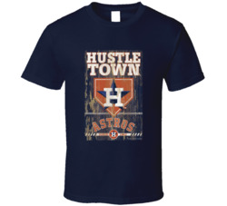 Hustle Town Houston Baseball Logo T Shirt