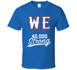 We Two Letters 40000 Strong Texas Baseball Fan T Shirt