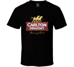 Carlton Draught Brewery Fresh Beer T Shirt