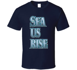 Sea Us Rise Seattle Baseball Sports Fan T Shirt