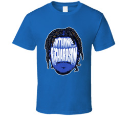 Anthony Richardson Big Head Silhouette Indianapolis Football Fan T Shi