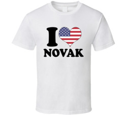 I Heart Novak Djokovic Tennis Us Open T Shirt