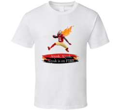 Brandon Aiyuk Aiyuk Is On Fire San Francisco Football Fan T Shirt