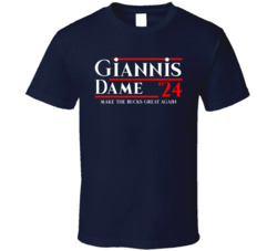Giannis Dame 2024 Make The Buck Great Again T Shirt