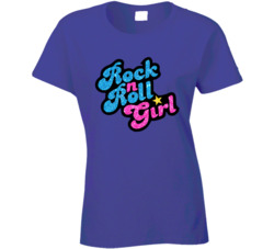Rock N Roll Girl Ladies T Shirt