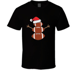 Football Snowman T Shirt