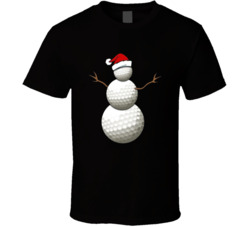 Golf Ball Snowman T Shirt