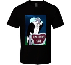 Long Haired Hare 40s Animated Short Film T Shirt