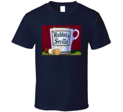 Rabbit Of Seville Shaving Barber Cartoon T Shirt