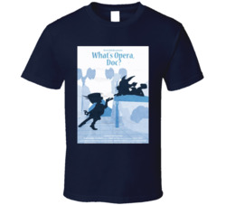 Whats Opera Doc Movie Poster Bugs Bunny Elmer Fudd Cartoon T Shirt