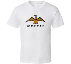 Mooney Gold Aircraft Logo T Shirt
