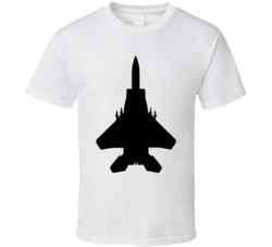 Fighter Jet Airplane Silhouette T Shirt