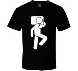 Stick Man Sleeping On His Side With A Pillow T Shirt