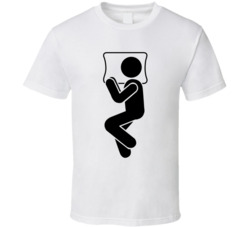 Stick Man Sleeping With A Pillow T Shirt