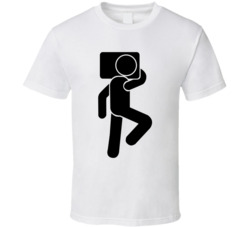Stick Man Sleeping On Side With A Pillow T Shirt