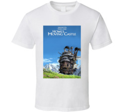 Japanese Movie Studio Ghibli Howls Moving Castle T Shirt