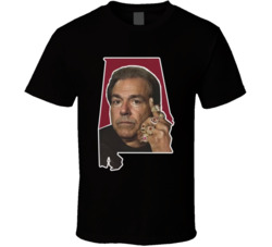 Nick Saban King Of Alabama Football Fan T Shirt