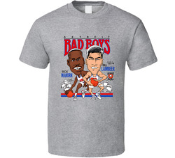 Detroit Bad Boys Rick Mahorn Bill Laimbeer Basketball Fan T Shirt