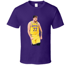 Luka Doncic Flexing Los Angeles T Shirt