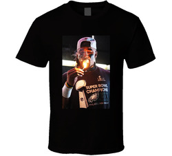Jalen Hurts Lighting Up Victory Cigar Fan T Shirt