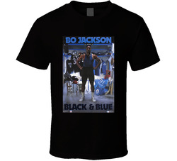 Bo Jackson Black And Blue T Shirt