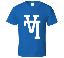 Upside Down L A White Logo T Shirt