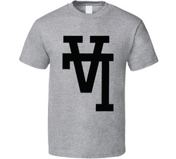 Upside Down L A Black Logo T Shirt