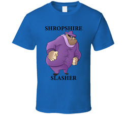 Shropshire Slasher Cartoon Character Fan T Shirt