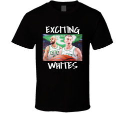 Derrick White And Payton Pritchard Exciting Whites Logo T Shirt