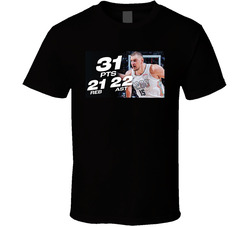 Nikola Jokic 31 21 22 Triple Double T Shirt