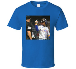 Francisco Lindor Giving The Middle Finger To Umpire T Shirt