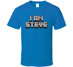I Am Steve Minecraft Logo T Shirt